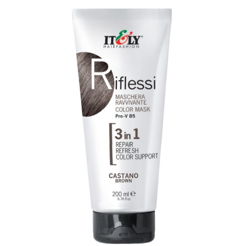 RIFLESSI 3 w 1 200ml brąz maska regeneracyjna do odnawiania koloru włosów