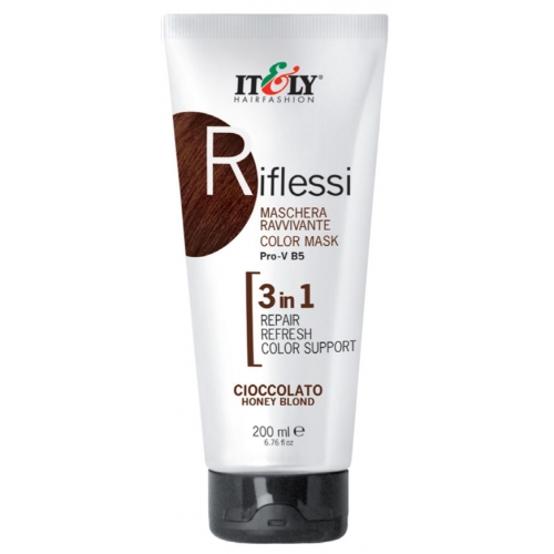 RIFLESSI 3 w 1 200ml czekoladowa maska regeneracyjna do odnawiania koloru włosów