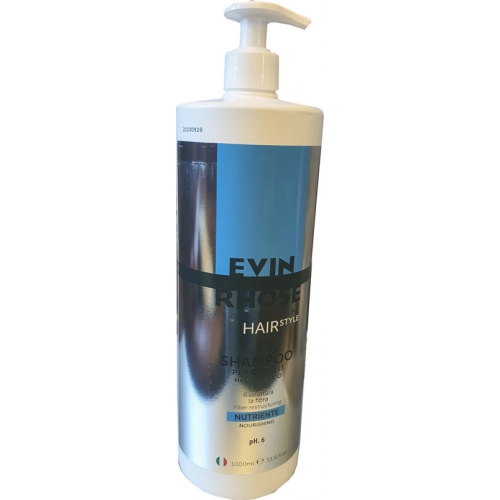 NURISHING SHAMPOO pH6.0 EVIN RHOSE nawilżający szamponon odżywczy z dozownikiem 1000ml