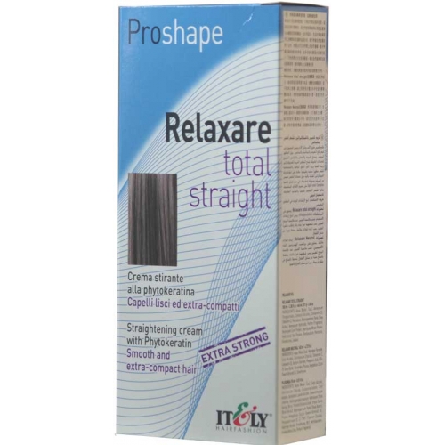 RELAXARE ProShape Total Straight zestaw do trwałego prostowania włosów naturalnych i mało podatnych na zabiegi chemiczne
